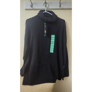 Womens Black‎ Gap Turtle Neck Sweater With Side Slits